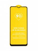Защитное стекло для Realme C11 2021 FULL GLUE (желтая основа) пакет черный - фото
