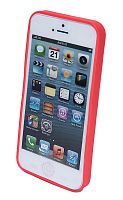 Купить Чехол-накладка для iPhone 5G/5S FASHION TPU матовый красн оптом, в розницу в ОРЦ Компаньон