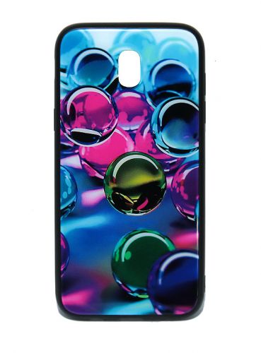 Чехол-накладка для Samsung J730 J7 2017 LOVELY GLASS TPU шары коробка - фото