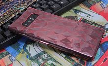 Купить Чехол-накладка для Samsung N950F Note 8 JZZS Diamond TPU прозрачно-красный оптом, в розницу в ОРЦ Компаньон