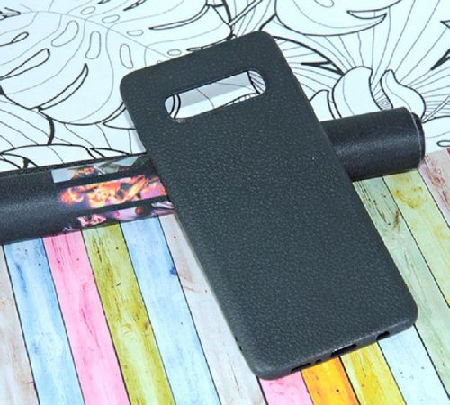 Чехол-накладка для Samsung G975F S10 Plus FASHION LITCHI TPU черный - оптовая продажа Чехол-накладка для Samsung G975F S10 Plus FASHION LITCHI TPU черный - фото