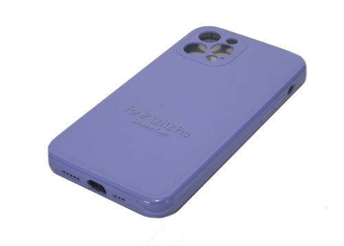 Чехол-накладка для iPhone 12 Pro VEGLAS SILICONE CASE Защита камеры сиреневый (41) - фото фото 2