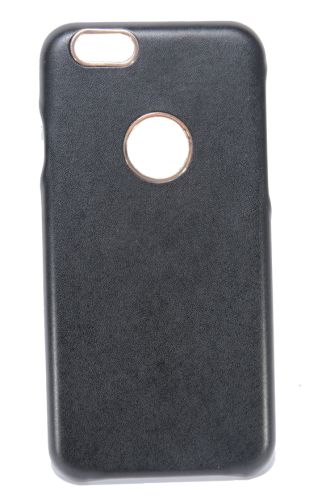 Чехол-накладка для iPhone 6/6S AiMee КОЖА Золотые вставки черный оптом, в розницу Центр Компаньон