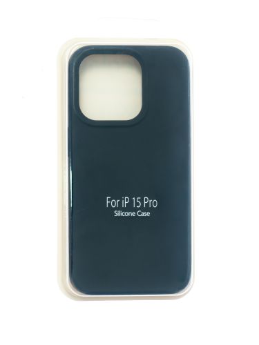 Чехол-накладка для iPhone 15 Pro SILICONE CASE закрытый черный (18) оптом, в розницу Центр Компаньон