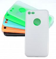Чехол-накладка для iPhone 7/8/SE FASHION TPU матовый бел - фото