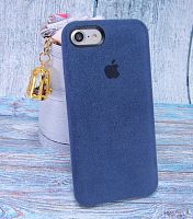 Купить Чехол-накладка для iPhone 7/8/SE ALCANTARA CASE темно-синий оптом, в розницу в ОРЦ Компаньон