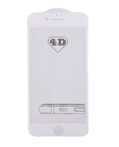 Защитное стекло для iPhone 6 (5.5) 4D пакет белый - фото