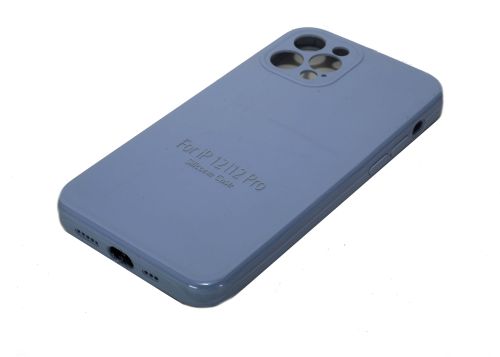 Чехол-накладка для iPhone 12 Pro SILICONE CASE NL Защита камеры сиренево-голубой (5) оптом, в розницу Центр Компаньон фото 2