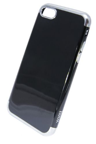 Чехол-накладка для iPhone 7/8/SE HOCO OBSIDIAN protective серебро - фото