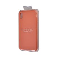 Чехол-накладка для iPhone XS Max VEGLAS SILICONE CASE коралловый (27) - фото