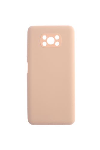 Чехол-накладка для XIAOMI Poco X3 NFC SILICONE CASE NL OP закрытый светло-розовый (18) - фото