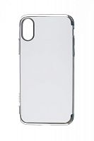 Купить Чехол-накладка для iPhone X/XS ELECTROPLATED TPU DOKA серебро оптом, в розницу в ОРЦ Компаньон