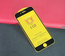 Купить Защитное стекло для iPhone 6/6S FULL GLUE (желтая основа) картон черный оптом, в розницу в ОРЦ Компаньон