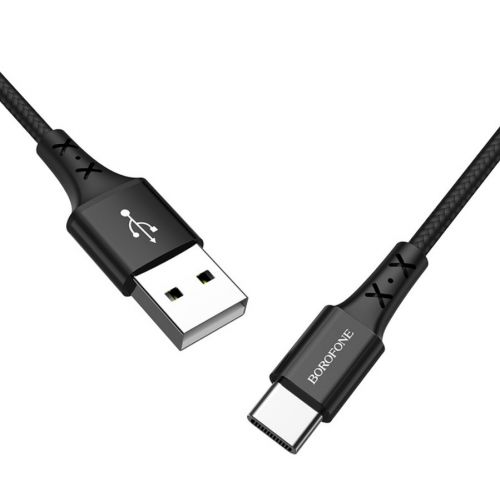 Кабель USB Type-C BOROFONE BX20 Enjoy 3A 1м черный оптом, в розницу Центр Компаньон