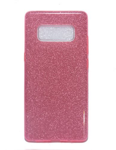 Чехол-накладка для Samsung N950F Note 8 JZZS Shinny 3в1 TPU розовая - оптовая продажа Чехол-накладка для Samsung N950F Note 8 JZZS Shinny 3в1 TPU розовая - фото