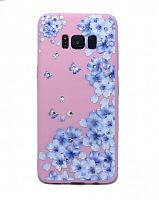 Купить Чехол-накладка для Samsung G950F S8 FASHION Розовое TPU стразы Вид 6 оптом, в розницу в ОРЦ Компаньон