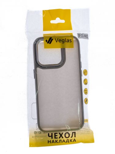 Чехол-накладка для iPhone 15 Pro VEGLAS Fog Glow серый оптом, в розницу Центр Компаньон фото 3
