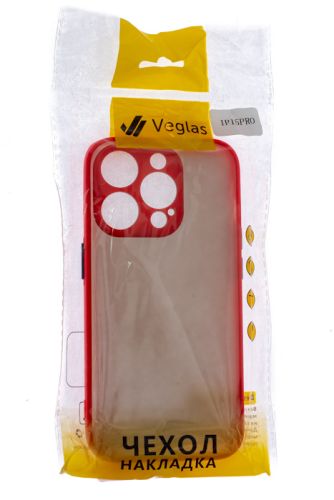 Чехол-накладка для iPhone 15 Pro VEGLAS Fog красный оптом, в розницу Центр Компаньон фото 3