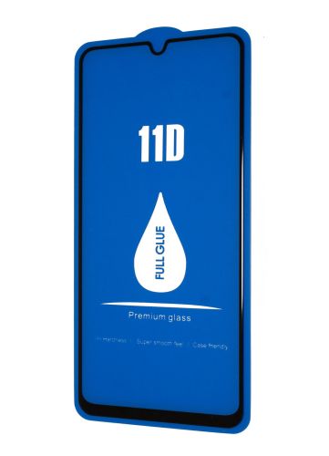 Защитное стекло для HUAWEI Y6P 11D FULL GLUE (синяя основа) пакет черный оптом, в розницу Центр Компаньон