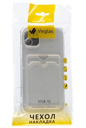 Чехол-накладка для iPhone 11 VEGLAS Air Pocket прозрачный оптом, в розницу Центр Компаньон фото 4