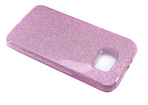 Чехол-накладка для Samsung G920 S6 JZZS Shinny 3в1 TPU розовая оптом, в розницу Центр Компаньон фото 3