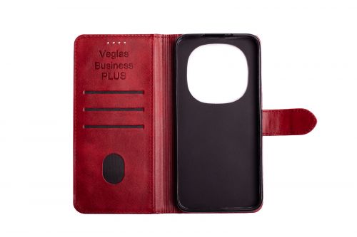 Чехол-книжка для XIAOMI Redmi Note 15 Plus 5G VEGLAS BUSINESS PLUS красный - оптовая продажа фото 5 Чехол-книжка для XIAOMI Redmi Note 15 Plus 5G VEGLAS BUSINESS PLUS красный - фото фото 5