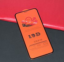 Защитное стекло для iPhone XR/11 19D FULL GLUE пакет черный - фото