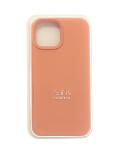 Чехол-накладка для iPhone 15 VEGLAS SILICONE CASE закрытый коралловый (27) - фото