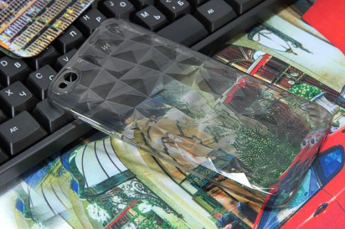 Чехол-накладка для XIAOMI Redmi 4X JZZS Diamond TPU серая - фото