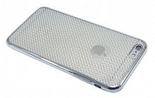 Купить Чехол-накладка для iPhone 6/6S Plus  C-CASE РАМКА DIAMOND TPU серебро оптом, в розницу в ОРЦ Компаньон