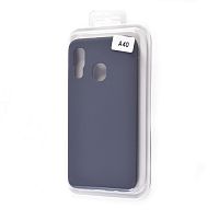 Купить Чехол-накладка для Samsung A405F A40 VEGLAS SILICONE CASE закрытый темно-синий (8) оптом, в розницу в ОРЦ Компаньон