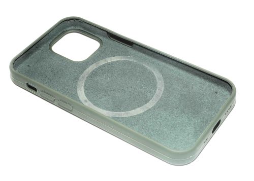 Чехол-накладка для iPhone 12 Mini SILICONE TPU NL поддержка MagSafe темно-зеленый коробка оптом, в розницу Центр Компаньон фото 3