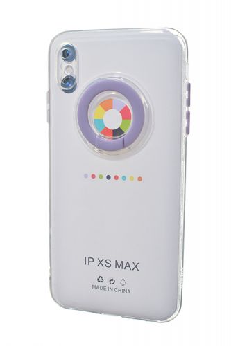 Чехол-накладка для iPhone XS Max NEW RING TPU сиреневый - оптовая продажа фото 2 Чехол-накладка для iPhone XS Max NEW RING TPU сиреневый - фото фото 2