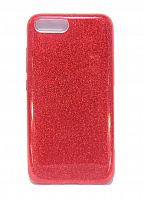Чехол-накладка для XIAOMI Mi6 JZZS Shinny 3в1 TPU красная - фото