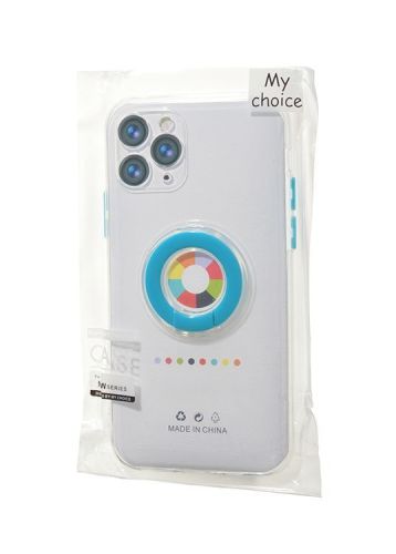 Чехол-накладка для iPhone 12 NEW RING TPU голубой оптом, в розницу Центр Компаньон фото 4