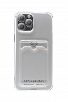 Чехол-накладка для iPhone 12 Pro Max VEGLAS Air Pocket прозрачный - фото