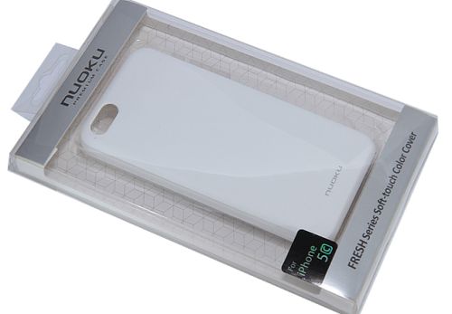 Чехол-накладка для iPhone 5/5S/5C/SE NUOKU SOFT белый оптом, в розницу Центр Компаньон фото 2