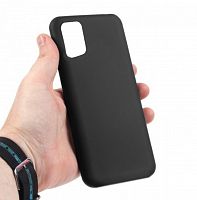 Чехол-накладка для Samsung G980F S20 SILICONE CASE закрытый черный (3) - фото