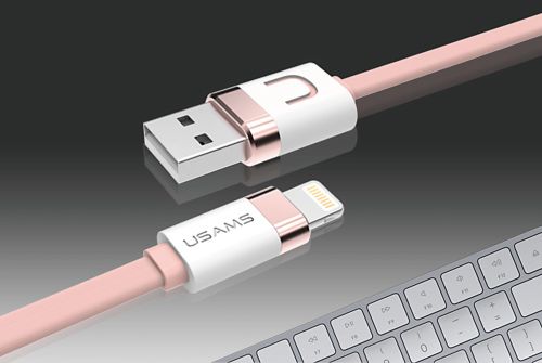 Кабель USB Lightning 8Pin USAMS US-SJ100 U-Like 0.5м розовое золото оптом, в розницу Центр Компаньон фото 2