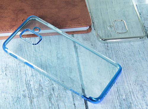 Чехол-накладка для Samsung A600 A6 2018 ELECTROPLATED TPU DOKA синий оптом, в розницу Центр Компаньон фото 3