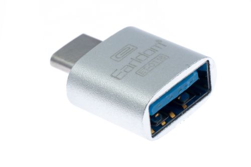 Адаптер USB Type-c OTG EarlDom OT-18 серебро оптом, в розницу Центр Компаньон фото 2