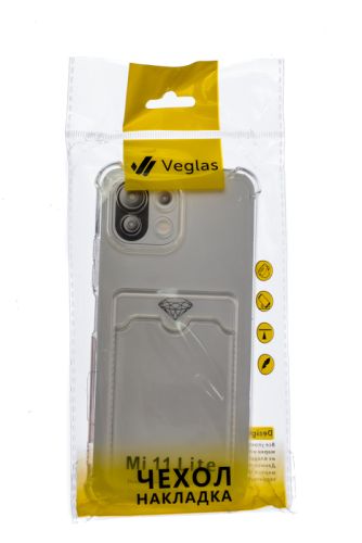 Чехол-накладка для XIAOMI Mi 11 Lite VEGLAS Air Pocket прозрачный оптом, в розницу Центр Компаньон фото 4