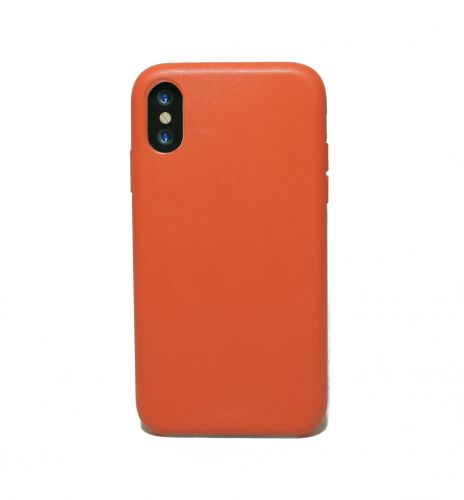 Чехол-накладка для iPhone X/XS LEATHER CASE коробка красный - оптовая продажа Чехол-накладка для iPhone X/XS LEATHER CASE коробка красный - фото