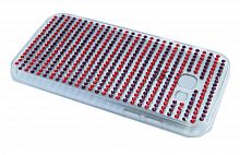 Чехол-накладка для SAMSUNG A320 YOUNICOU стразы LINES PC+TPU Вид 2 - фото