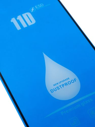 Защитное стекло для iPhone 15 Pro 11D FULL GLUE (синяя основа) пакет черный оптом, в розницу Центр Компаньон фото 2