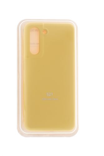 Чехол-накладка для Samsung G991F S21 VEGLAS SILICONE CASE закрытый желтый (20) оптом, в розницу Центр Компаньон