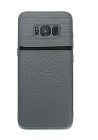 Купить Чехол-накладка для Samsung G950H S8 NEW LINE LITCHI TPU серый оптом, в розницу в ОРЦ Компаньон
