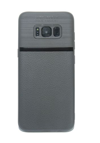 Чехол-накладка для Samsung G955H S8 Plus NEW LINE LITCHI TPU серый оптом, в розницу Центр Компаньон
