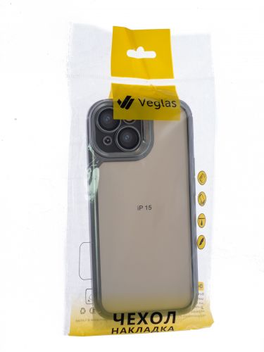 Чехол-накладка для iPhone 15 VEGLAS Bracket Lens серый оптом, в розницу Центр Компаньон фото 4