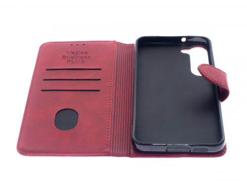 Чехол-книжка для Samsung S916B S23 Plus VEGLAS BUSINESS PLUS красный - фото фото 3